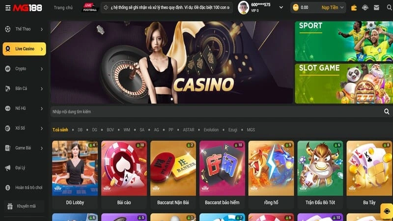 Tại sao người chơi nên tham gia cá cược casino Mg188? Tại sao người chơi nên tham gia cá cược casino Mg188?