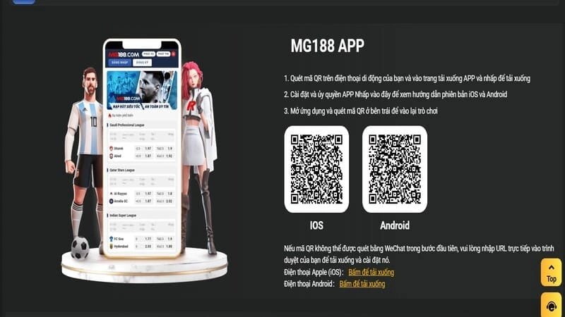 Hướng dẫn các thao tác đơn giản tải app Mg188 chi tiết Hướng dẫn các thao tác đơn giản tải app Mg188 chi tiết